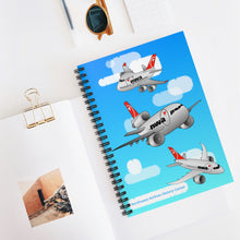 Load image into Gallery viewer, Spiral Notebook - Ruled Line - Chibi NWA Jets!
