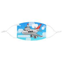 Load image into Gallery viewer, Fabric Face Mask - Chibi Boeing 747-400
