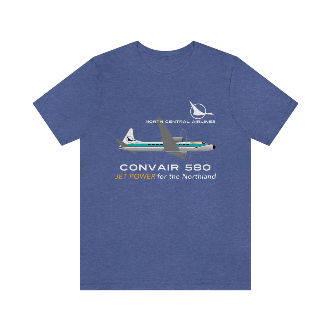 Short Sleeve T-Shirt - North Central Convair 580 Illustration