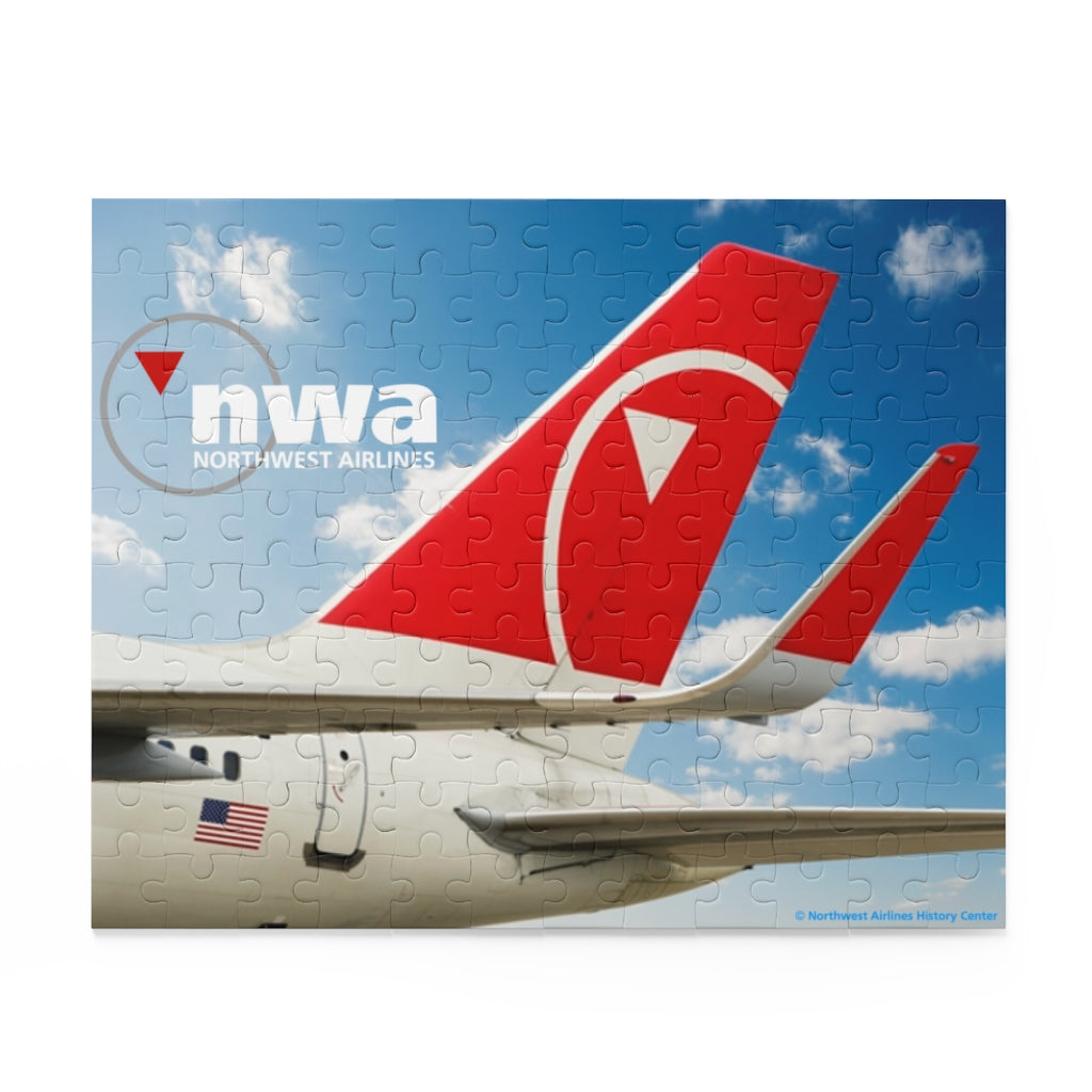 Puzzle - NWA 757 tail and winglet