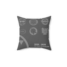 Load image into Gallery viewer, Pillow - Northwest Historic Logos - Charcoal
